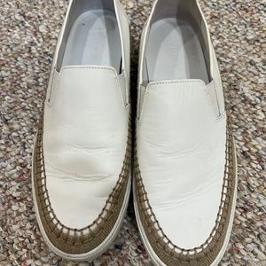 Vince White Sneaker Platform Shoe Size 7.5
